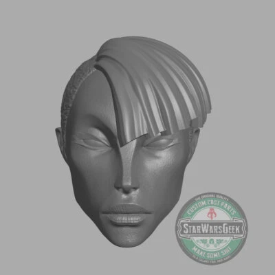 Bad Batch Asajj Ventress "The Harbinger" Star Wars custom head for action figure