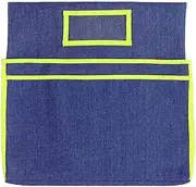 domoi Chairback Buddy Pocket Chart with 2 Heavy Duty Storage Pocket,School Supplies Seat Sacks,for Classroom Chair (Green)