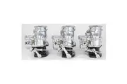 Stromberg Progressive Carb Linkage Kit Chrome 3 X 2 Chev With Edelbrock Tripower