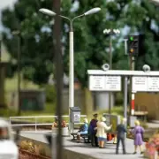2 Wooden signal post telephones OO/HO Gauge Busch 1626