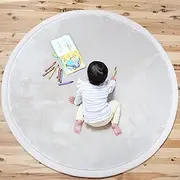 VALORI Baby Play MAT - Premium Round, 3cm Thick, Super Soft Memory Foam playmat, Tatami mat for Soft Play, Tummy time, Crawling, Excercise, Nursery, Bedroom, Home Decor