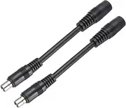 sourcing map 2 Pcs DC5521 to DC8020 Adapter Cable, 20A DC5521 Female to DC8020 Male Connector Cable for Portable Power Station, Solar Panel, Solar Generator