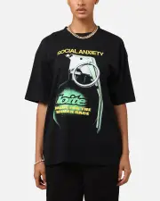 [LOITER] Loiter Live Laugh Love Drop T-shirt Black - Size S S Black