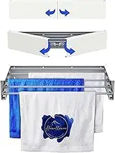 Wall Mounted Clothes Airer - Foldable Wall Mounted Clothes Airer - Foldable Wall Mounted Clothes Airer - Space Saving Space Saving Elegant Design for Indoor and Outdoor Use (70 cm, White)