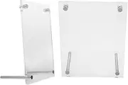 GRIRIW 2pcs Acrylic Photo Frame Ornament Display Stand Display Shelf Display Shelves Clear Photo Holder Acrylic Brochure Holder Catalog Holder for Desk Tabletop Photo Frame Sign