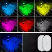 2Pcs Car Mini LED Touch Switch Light Auto Wireless Ambient Lamp Reading Light