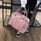 短途旅行包女韓版簡約行李袋健身出差男小輕便手提大容量旅遊包潮
