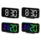 Digital Clock, Alarm Clocks Bedside With 10 Colorful Night Lights, 2 Alarms
