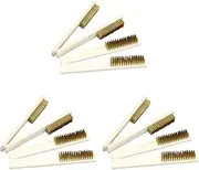 minkissy 3sets Kitchen Cleaning Tool Dish Scrub Brush Long Handle Wire Bristles Endurance Brush 4pcs*3