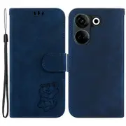 For Tecno Camon 20 Pro 4g/camon 20 4g Lovely Tiger Imprint Wallet Stand Cover Pu Leather Phone Case