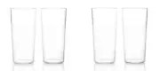 Tupperware Clearly Elegant Tumblers Set of 4 New