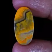 12.00 Ct 100%Natural BumbleBee Jasper Oval Cabochon Gemstone For Pendant Jewelry