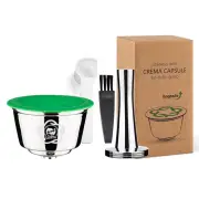 Reusable Rechargeable Coffee Capsule for Dolce Gusto Maker Nespresso Espresso Co