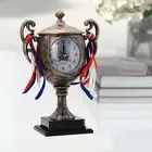 Alarm Clock Desk Clock Arabic Numerals Decoration Figurine Trophy Alarm Clock