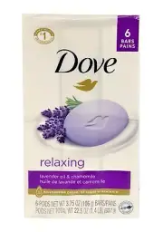 Dove Bar Relaxing - 6 x 3.75 oz - Lavender and Chamomile - 6 count