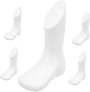 Yardwe 5Pcs Foot Mannequin Lightweight Plastic Foot Display for Socks Shoes for Retail Environments for Showcasing Footwear