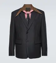 [Prada] Prada Wool and mohair suit jacket AU 93 black