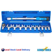 12pc Torque Wrench Spanner Interchangeable Screen 40-200Nm Max Tolerance +/- 4%