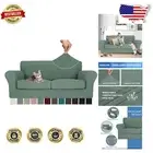 Pet-Friendly Couch Slipcovers: 3-Piece Set for 2-Cushion Sofas - Elegant Style