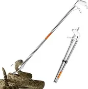 Snake Catcher Tongs - Stainless Steel Snake Grabber, Collapsibles Snake Catcher Tongs | Snake Catcher Rattle Wide Jaw Handling Tool, Multifunctional Foldable Snake Tong Grabber Tool for Fishing