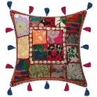 Traditional Cotton Couch Pillows 40cm x 40cm Patchwork Floral Cushion Cover