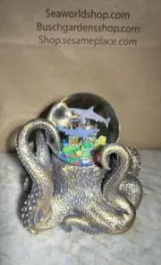 Official Sea World Steam Punk Snow Globe Rare! In Original Box