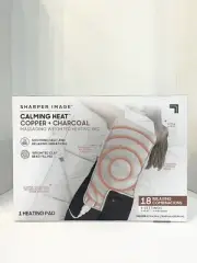 NEW Sharper Image Calming Heat Massaging Weighted Heating Pad 4 Lb