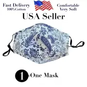 Mask, Face mask Handmade face mask washable,Adult , Included2Filter PM2.5