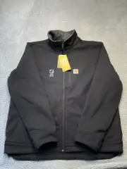 Carhartt Jacket Mens Extra Large Black Soft Shell Rain Defender 102199 022
