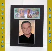 Robin Williams in $1 Million Novelty Money Note & 4x6 in Matted Memorabilia 8x10