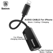 Baseus Cable Splitter Adapter for iPhone Audio Cable Charging/ Calling/ Music