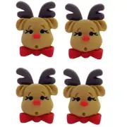 Rudolph (4 pcs) - Shelly's Buttons - Reindeer / Christmas - Craft Scrap Sewing
