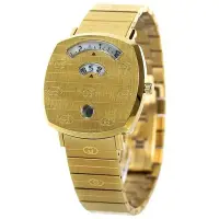在飛比找Yahoo!奇摩拍賣優惠-GUCCI  古馳 YA157403 手錶 35mm 金色面