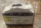 Mocha Latte Coffee Artisan Handmade Soap 5 oz Bar. Glow Body & Soul Loofah Soaps