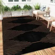 Outdoor Rug Waterproof 6x9 ft, Reversible Outdoor Plastic Straw Rug, Large