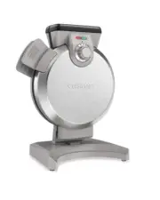 Mini Belgian Waffle Maker, Vertical Mini Waffle Iron, Silver