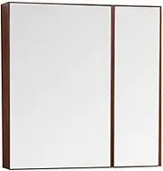 Mirror Cabinets Bathroom Medicine Cabinet Aluminum Wall-Mounted Storage Cabinet Can Be Rotated 180 Degrees Wall Hanging Cabinet (Color : Brown, Size : 70 * 13 * 70cm)