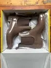 Lemon Jelly Women’s Size 37 Brown, Puce Patent Chelsea Pull On Rain boots