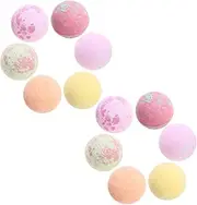 PLAFOPE 12pcs Mixed Animal 64g Spa Bath Salt Balls for Feet Body Natural Balls for Relaxing Bath Time