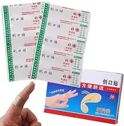 Breathable Bandages for Wounds - Adhesive Bandage Dressing Strips | 50/100 Count Flexible Fabric Protective Stickers for Minor Cuts & Scrapes, Wound Care Supplies