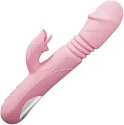 Automatic Thrusting Dildo Vibrator Sex Toys for Women, 6 Thrusting 10 Vibration Mode & 10 Suction Mode, Retractable Vibrator Sucking Clit Stimulator Pleasure Tools for Female Couples Games