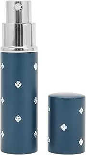 CAPASTEC Pack of 2 Perfume Atomisers Refillable 10 ml Aluminium Mini Spray Bottle Pocket Atomiser with Window for Handbag, Travel, Holidays, Air Travel, Blue