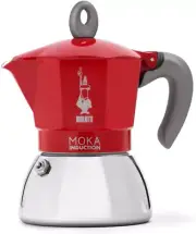 - Moka Induction, Moka Pot, Suitable for All Types of Hobs, 4 Cups Espresso (5.7