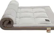 Portable Japanese Mat, Roll Up Breathable Folding Reclining Guest Mattress, Suitable for Camping Mattress, Guest Room, Dormitory