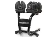 Adjustable Dumbbells with Stand | Weight: 2x 40kg | Powertrain Brand