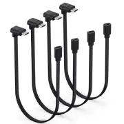 4-Pack Extension Cable for WYZE Cam Pan V3 Camera, L-Shaped Micro USB Adapter Co
