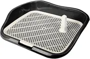 ShengQuanHao Pet Dog Toilet, Indoor Dog Potty Tray, Portable Pet Pee Toilet, Pet Litter Box for Ferrets, Hamsters, Black