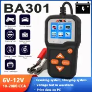 Auto Car Battery Tester Analyzer 100-2000 CCA Cranking Charging System 6V 12V