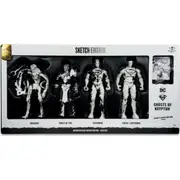 McFarlane Toys DC Direct Gold Label Superman Ghosts of Krypton Sketch Edition Page Punchers 7 Inch Figure 4 Pack