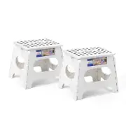 11 inch Folding Step Stool Lightweight Plastic Step Stool - 2 Pack - Foldable...
